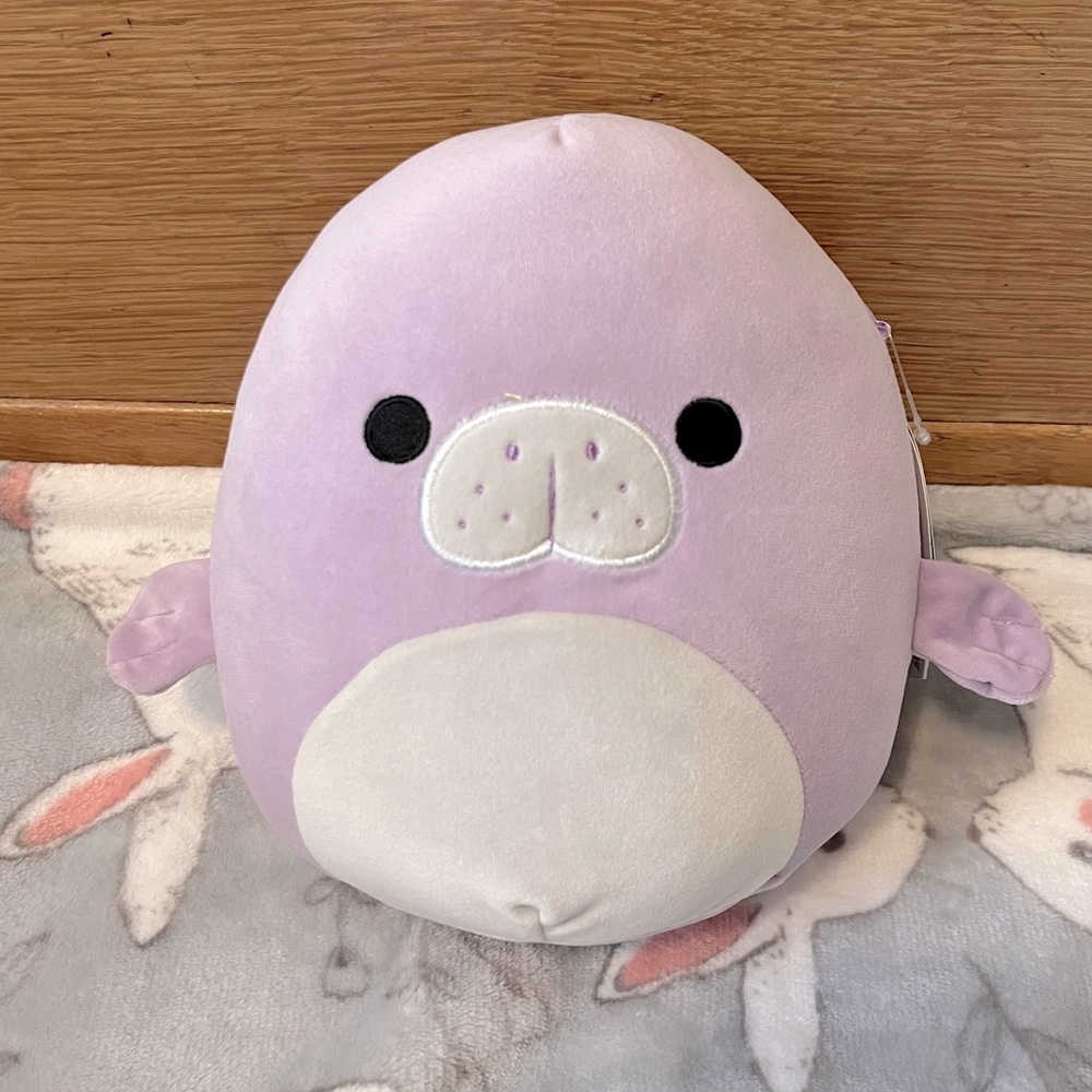 Squishmallow Marius the Manatee 7.5 Inch purple